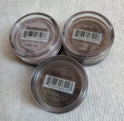 LOT OF 3 E.L.F Eyeshadows- Mysterious, Seductive & Socialite NEW SEALED  - Image 1 of 3