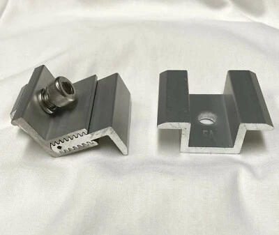 Solar Mounting 20 Mid-Clamps No Hardware & 8 End-Clamps **Free Shipping** - Image 1 of 4