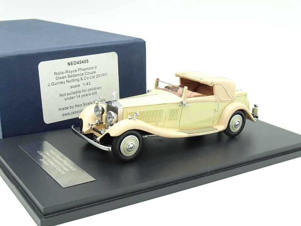 Neo 1/43 - Rolls Royce Phantom II Owen Sedanca Coupé Gurney Nutting Beige - Bild 1 von 1