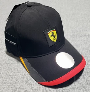 Nuevo con etiquetas Puma FERRARI RACE GORRA Béisbol Scuderia Fórmula F1 Sombrero NEGRO DORADO Correa - Imagen 1 de 5
