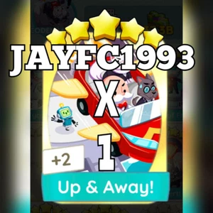 1 x Up & Away! - Golden Sticker - Set 16 ( Golden Blitz ) Mon_opoly_Go - Picture 1 of 1