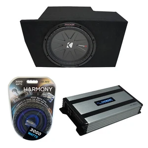05-14 Ford Mustang Coupe Kicker CompR CWR10 Single 10" Sub Box & HA-A800.1 Amp - Picture 1 of 8