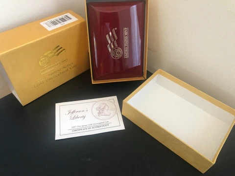2007 Thomas Jefferson First Spouse BOX OGP & COA (X-06)  NO Coins Cover