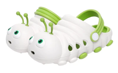 Zuecos oruga bebé niños niñas sandalias ligeras zapatos sin cordones 3,5 años (verde) Foto 1 de 4