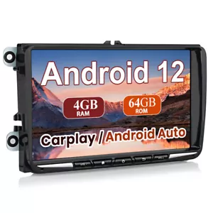 Android 12.0 Autoradio GPS NAVI für VW Golf 5 6 PLUS Touran Polo Tiguan EOS 64GB - Bild 1 von 11