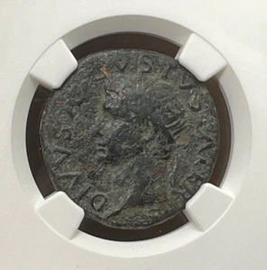Augustus AE As Bronze Roman Coin 27 BC - AD 14, NGC VG - Picture 1 of 6