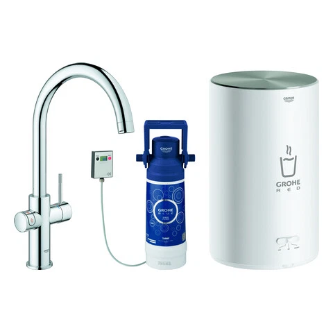 Grohe Red Wasserhahn und Kessel Duo 30083001 M Größe chrom pol. - Bild 1 von 1