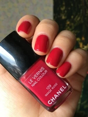 CHANEL 129 IMAGE ROSE Poisonous Apple Red Nail Varnish New & Perfect Condition Foto 1 de 4