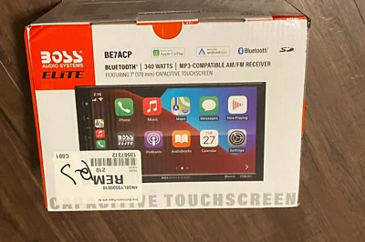 Boss Audio Systems  Touch Screen BE7ACP AM/FM Receiver - Image 1 of 3