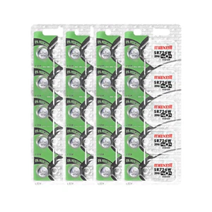 Maxell 396 SR726W Silver Oxide Watch Battery (20 Batteries) - Picture 1 of 6