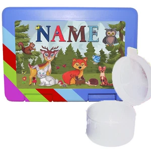 Waldtiere Brotdose personalisiert | Lunchbox für Kinder | Brotbox mit Name - Bild 1 von 8