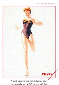 #43 George Petty, The Petty Girl 1995 21st Century Archives Trading Card - Bild 1 von 2