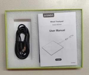 Seenda MOS400 Portable Ultra Slim Wired Trackpad With Manual, Black - Picture 1 of 7