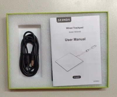 Seenda MOS400  Portable Ultra Slim Wired Trackpad With Manual, Black - Image 1 of 4