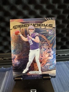 2024 Panini Prizm - Fireworks #18 J.J. McCarthy (RC) - Picture 1 of 2