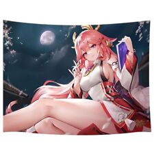 Sexys Poster Anime Girl Miss Miko Yae Cute Figure Posters Anime Tapestry