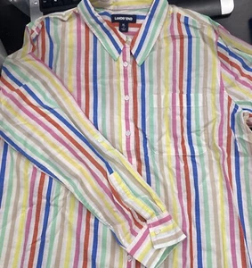 Woman's Lands' End Quarter Women's XL 18 - Multicolor - Free Shipping - Picture 1 of 4