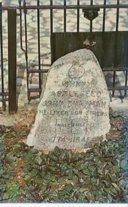 Johnny Appleseed Postcard, born 1774, died 1845, John Chapman, Fort Wayne Ind. - Picture 1 of 2
