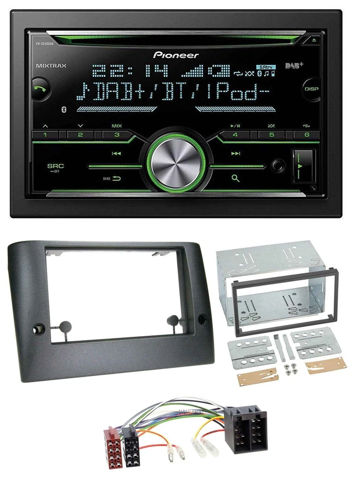 Pioneer Bluetooth MP3 DAB 2DIN USB CD Autoradio für Fiat Stilo (ab 2005) - Bild 1 von 4