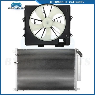 For 2009 2010 2011 2012 2013 Cadillac CTS Electric AC Condenser Cooling Fan Kit — 第 1/4 张图片