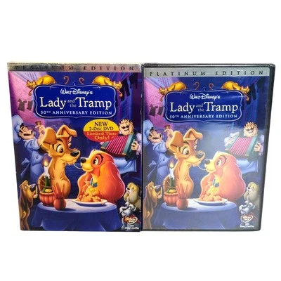 Lady and the Tramp 50th Anniversary Platinum Edition DVD 2-Disc Set w/ Slipcover - Image 1 of 2