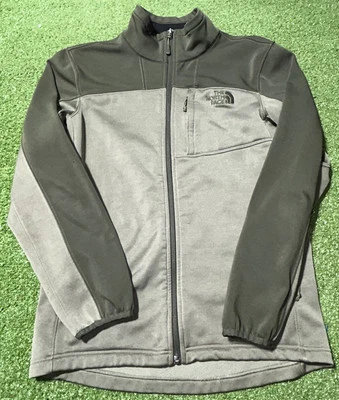 The North Face Mens Olive Green Long Sleeve Soft Shell Full Zip Jacket Sz Small - Image 1 of 4