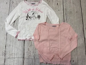 T-shirt manica lunga rosa Wild At Heart 2 Limited Too Girl’s taglia 6 - Foto 1 di 8