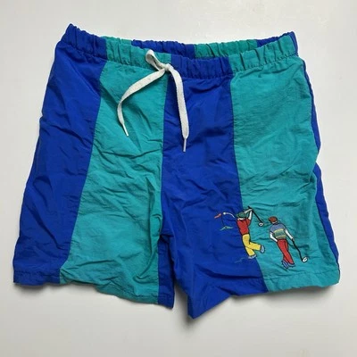 Vintage Patsy Aiken Designs Kids Toddler Shorts Golf Color Block Swim Shorts - Image 1 of 4