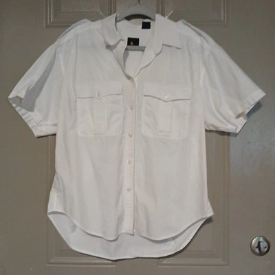 Camisa vintage años 90 LIZSPORT para mujer talla L manga corta abotonada  Foto 1 de 4