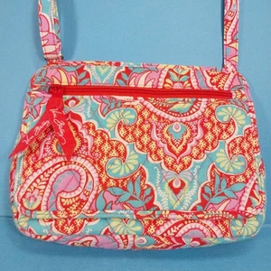 Vera Bradley Paisley in Paradise Crossbody Bag Small Purse Adjustable Strap - Picture 1 of 19