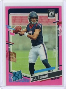 2023 Panini Donruss Optic Rated Rookie C.J. Stroud #244 Pink Prizm - Texans - Bild 1 von 2