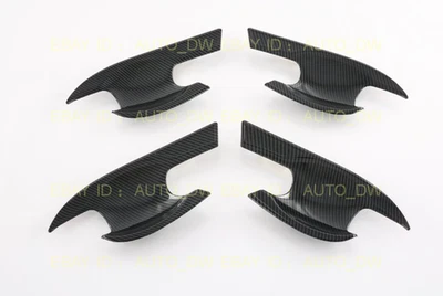 Tapa de manija de puerta ABS cubierta de cuenco moldura de taza para 23-25 Honda HR-V HRV fibra 4 piezas Foto 1 de 4