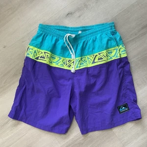 Vintage Y2K Quicksilver Board Shorts Swim Trunks Size 34  - Picture 1 of 14