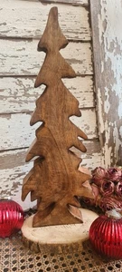 Tannenbaum Weihnachtsbaum XL Weihnachtsdeko Mango Holz Landhaus Natur 39cm - Bild 1 von 3