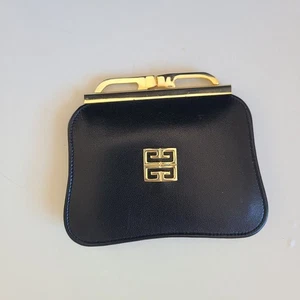Givenchy Münzetui Geldbörse Vintage schwarz Leder - Bild 1 von 8