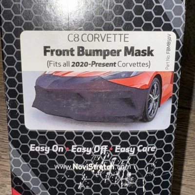 NIB NOVISTRETCH C8 Corvette Stingray FRONT BUMPER MASK 2020-present FBM850V New - Image 1 of 4