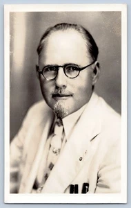 Quack Goat Doctor Politician John R Brinkley Real Photo Postcard RPPC 1930s-40s - Picture 1 of 2