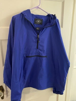 Charles River Men’s Windbreaker Anorak In Royal Blue 3XL! - Image 1 of 4