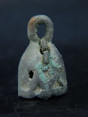 древний бронзовый открытый рабочий колокол bactrain 200-300 до н.э. ##STN345## - Изображение 1 из 4