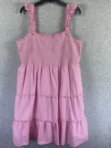 J Crew Dress Womens 3X Striped Tiered Smocked Sleeveless Summer Casual - Picture 1 of 8