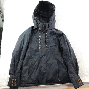 Obermeyer Ski Jacket Women's Size 10 Hooded Double Breasted Military Style - Picture 1 of 7
