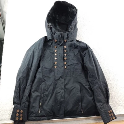 Obermeyer Ski Jacket Women's Size 10 Hooded Double Breasted Military Style - Image 1 of 4