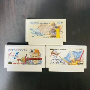 Final Fantasy 1 & 2 & 3 Square Nintendo Famicom Japanese Version Retro Games - Picture 1 of 24