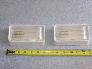 2ea RV Bus Van Work Trailer Entry Door Cargo Bay Porch Wall Light w/ Bulb 12v - Picture 1 of 4