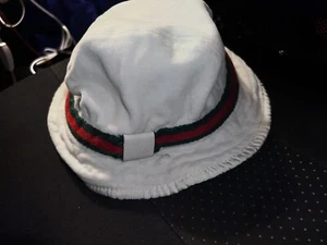 Gucci Fedora Bucket Hat Youth White Authentic Size Large - Picture 1 of 5