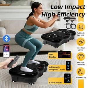 Power Vibration Plate Exercise Body Shaker Massager Vibrating Machine Platform - Picture 1 of 15