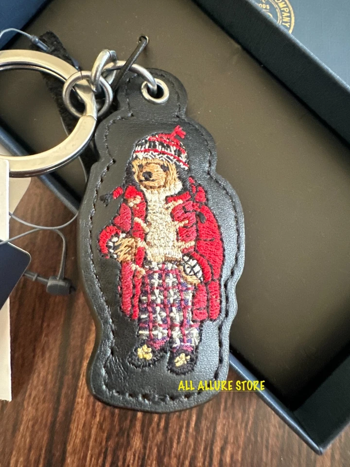 Polo Ralph Lauren Polo Oso Cuero Llavero ENCANTO con Caja de Regalo Foto 1 de 4