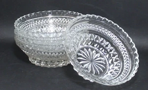 Anchor Hocking Wexford Glass Dessert Fruit Bowl Set 4 - Picture 1 of 8