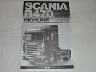 Tamiya 56318 1/14 RC - Manuel Manual Scania R470 Highline Truck (Original) New