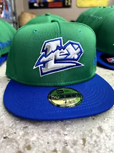 RARO Cappello Lexington Legends Uomo Verde MiLB 59Fifty New Era Berretto aderente Nuovo RITIRATO - Foto 1 di 9